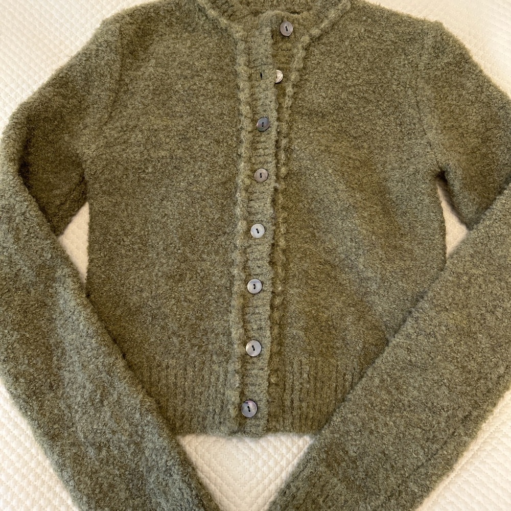 Cozy Olive Green Women's Sweater